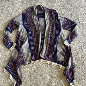 Flowy Geometric Cardigan